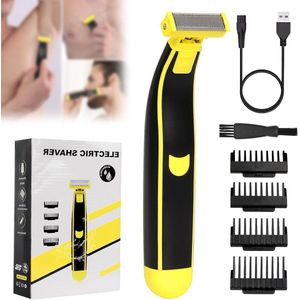 Full Body Washed Wet and Dry Electric Shaver for Men - Wet Dry Waterproof Electric Shaver Body Groomer for Family Friends .