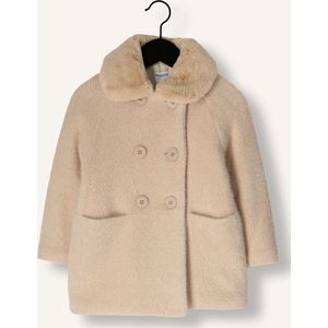 MAYORAL Knitted Fur Coat Jassen Meisjes - Winterjas - Zand - Maat 98