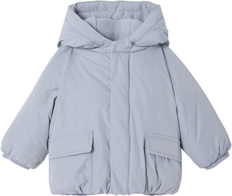 Vertbaudet Donsjack voor baby met capuchon en fleecevoering