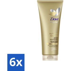 Dove Body Love Zelfbruinende Bodylotion - Summer Revived - Light-Medium - 200 ml - Voordeelverpakking - 6 stuks