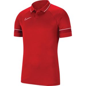 Nike Nike Dri-FIT Academy 21 Sportpolo - Maat L  - Mannen - rood - donkerrood - wit