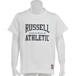 Russell Athletic - Crew Short Sleeve - Russell Athletic Kindershirts - 140 - Wit