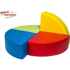Zachte Soft Play Foam Blokken set 4 stuks rood-groen-geel-blauw | speelblokken | baby speelgoed | foamblokken | bouwblokken | Soft play speelgoed | schuimblokken