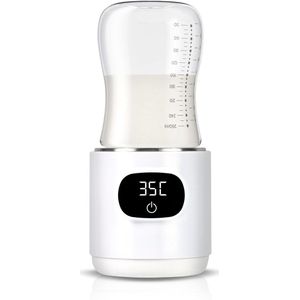 3Babies® Compacte Baby Flessenwarmer – Draagbaar (onderweg & thuis) – USB Oplaadbaar – Draadloos – Bottle Warmer – Inclusief 3 Adapters – Philips Avent, Difrax, Dr.brown's, Tommee Tippee, CHICCO, Medela, MAM