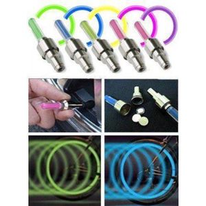 Firefly LED - Fietswielverlichting - Ventielbevestiging - Set van 2 - Blauw