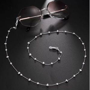 Brillenkoord zilver hartje, parels- Goud lusje Youhomy accessoires Brillenkoord- Mondmasker accessoire-Glasses Chain- Mondkapje drager zilver- Ketting Chain glasses accessoires