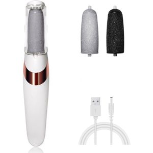 Ynkkvre -Oplaadbare Elektrische Eelt Verwijderaar voor Gladdere Voeten - 2 Stuks Accessoires -Pedicure Tool- eeltverwijderaar - Elektrische voetvijl - Oplaadbare Elektrische Eelt Verwijderaar