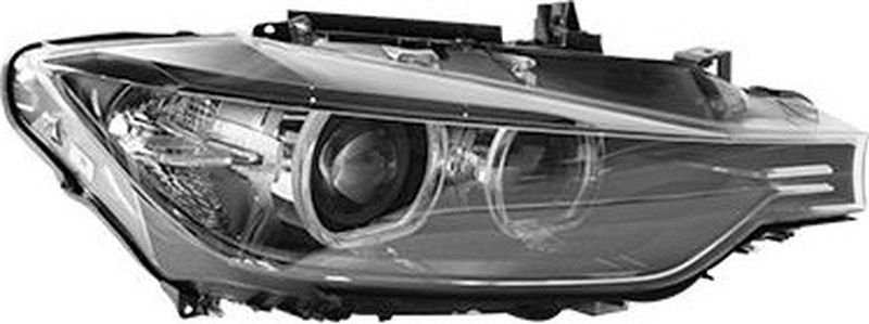 VanWezel 0670984 - Voorlicht - Voor BMW 3 F30 Berline - 2012 tot 2019