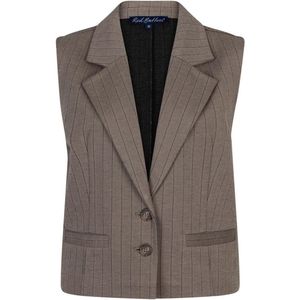 Red Button - Waistcoat Punta Pinstripe - Gilet - Beige