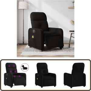 vidaXL Massagestoel - Elektrisch Verstelbaar - Zwart Massagestoel - Elektrische Fauteuil - Massagefauteuil - Comfortstoel - Relaxstoeltje