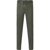 Profuomo - Chino Donkergroen - Heren - Maat 46 - Slim-fit