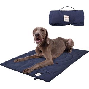 Draagbaar Hondenkussen - Opvouwbaar - Hondenbed - 95*65 cm - Hondenmat - Waterdicht - Hond buitenbed - Honden mand - Hondenmand Auto - Kattenbed - Kattenbed Buiten - Blauw