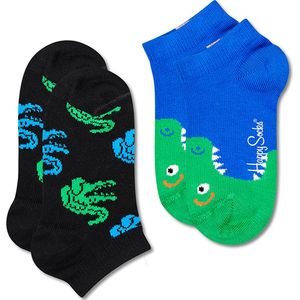 Happy Socks kids 2P sneakersokken crocodile multi