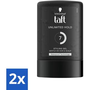 Taft - Unlimited Hold 7 - Styling Gel - Onbegrensde hold - 300 ml - Voordeelverpakking - 2 stuks