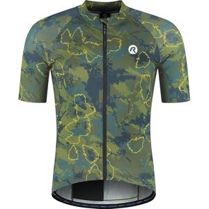 Rogelli Essential Graphic II Fietsshirt Heren - Korte Mouwen - Wielrenshirt - Groen/Blauw - Maat XXL