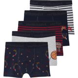 Vertbaudet - Boxershorts - Gemêleerd Grijs - Biokatoen - Set van 5