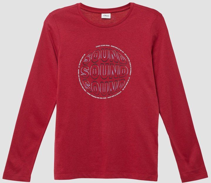 T-shirt - Katoen - Lange Mouwen - Regular Fit - Speelse Print