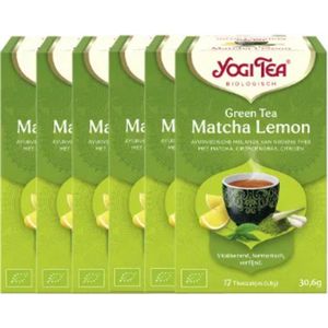 Yogi Tea Green Tea Matcha Lemon - tray: 6 stuks