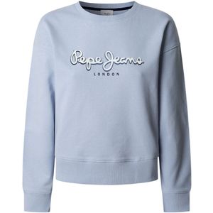 Pepe Jeans - Maddy - Sweatshirt - Blauw - 100% Duurzaam Katoen