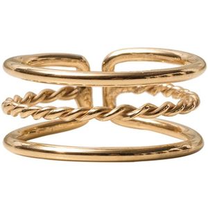 HÕBE – Maruja Ring – 18 Karaat Goud Verguld Sterling Zilver – Gerecycled Zilver –  Ring– Handgemaakte Sieraad – Accessories – Dames Ring – Adjustable Ring