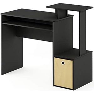 Gratyfied - Computertafel Voor Laptops - Computertafel - Laptoptafel Verrijdbaar - Workstation Lessenaar - Zwart - Bruin