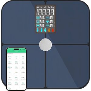 Digitale Personenweegschaal met Lichaamsanalyse en Bluetooth - Compatibel met iOS en Android