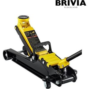 Brivia Krik - Autokrik Hydraulisch - Auto Krik - 2,5 Ton - Zwart met Geel