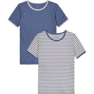 Claesen's® - T-Shirt 2 pack - Stripes - 5% Lycra - 95% Katoen