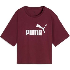 Puma Ess Cropped T-Shirt Nr. 1 Relaxed Tee Logo - Sportswear - Vrouwen