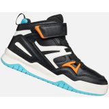 Geox - Perth - Sneakers - Zwart en Oranje - Basketbalschoenen