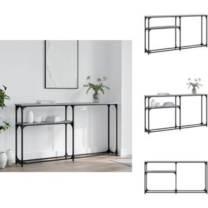 vidaXL Wandtafel - Wandtafels - Bijzettafel - Console Tafel - Wandtafel 145x22,5x75 cm bewerkt hout grijs sonoma eikenkleurig