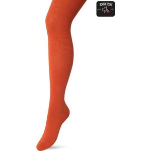 Bonnie Doon Biologisch Katoenen Maillot Meisjes Donker Oranje maat 92/98 - Kinder Maillot - OEKO-TEX gecertificeerd - Bio Cotton Tights - Duurzaam Huidvriendelijk Bio Katoen - Fijne pasvorm - Gladde Naden - Oranje/Rood - Henna - BP053900.5