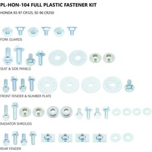 UFO - AC02431 - Kit Visserie - Voor Carénage - Voor Moto Honda 125 CR 1997 - 47 Stuks