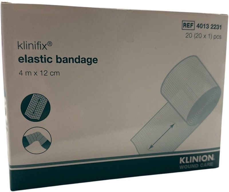 Klinifix elastisch fixatiewindsel 4m x 10cm Klinion - 20 STUKS