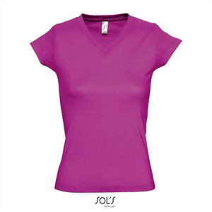 SOL'S Women´s V-Neck-T-Shirt Moon L156 - Fuchsia - 3XL