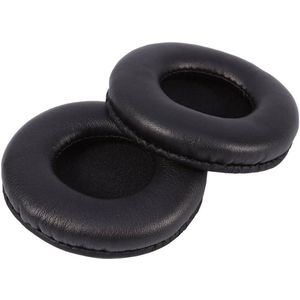 EGoods - Zachte Oorkussens Vervangingskussen PU-leer Comfortabel Cloud Like Comfort 75 mm Zwart