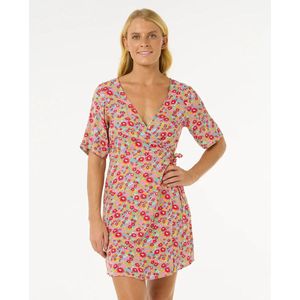 Rip Curl Las Dalias Ditsy Wrap Dress - Blue