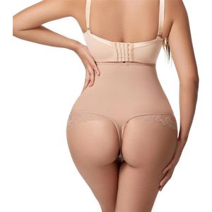 Wow Peach - Hoge Taille Buik Control Slip - Shapewear - Hip Lift - Corrigerend Ondergoed - Nude - 3XL