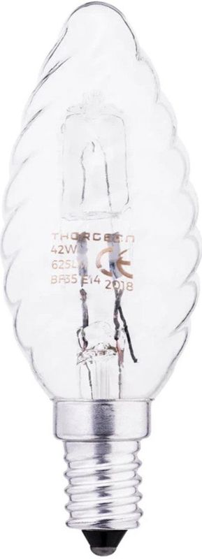 Thorgeon - E14 Halogeen Kaarslamp - Dimbaar - 42W - 2700K - 625 Lumen - 240V