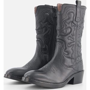 Shoesme Cowboylaarzen zwart Leer - Dames - Maat 39