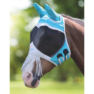 Shires Vliegenmasker Shires Met Neusfranjes Grijs