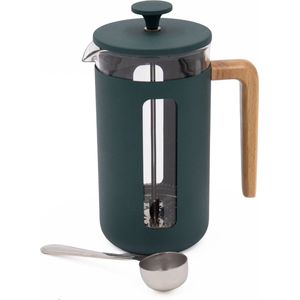 2-delige Cafetière Set met Pisa 8-kops Groene Cafetière en Roestvrijstalen Koffiemaatschep