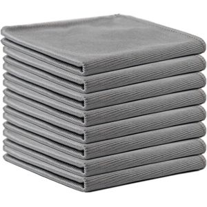 12 microvezel reinigingsdoeken - Draagbare multifunctionele pannen reinigingsdoeken - Superabsorberend - Voor ramen, spiegels, voorruiten, schermen, tv's, tablets en bestek - 30x30cm