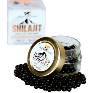 Mountain Caviar Shilajit - 150 Softgel Capsules - 33 gram - 100% Premium Himalaya Shilajit in gebruiksklare softgel vorm - +75% fulvine zuur - +85 bioactieve mineralen - Eurofins gecontroleerd
