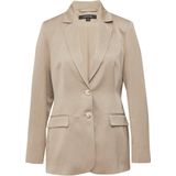 comma - Indoor-Blazer - Satijnen Blazer - Luxe Linnenmix