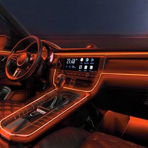White-Label® Auto Interieur Verlichting - Led Strip Auto – 6M – Met App - Oranje