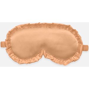 Merkloos | Slaapmasker | Oogmasker | Satijn | Ruffle | Zacht | Goud | Luxe | Comfortabel