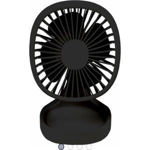 Trendy Retro design Desk Fan USB / Tafelventilator / Kantoor Bureau ventilator/ Zwart / 13 cm / thuiswerken / hittegolf / koeler / cooler / airco