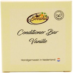 Beesha Conditioner Bar Vanille | 100% Plasticvrije en Natuurlijke Verzorging | Vegan, Sulfaatvrij en Parabeenvrij | CG Proof