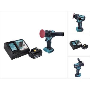Makita DPV 300 RM1 accu-polijstmachine 18 V 50 / 80 mm borstelloos + 1x oplaadbare accu 4.0 Ah + lader